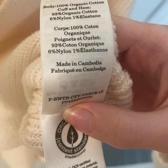 Everlane Off-White Ribbed Knit Top - Picture 9 of 9